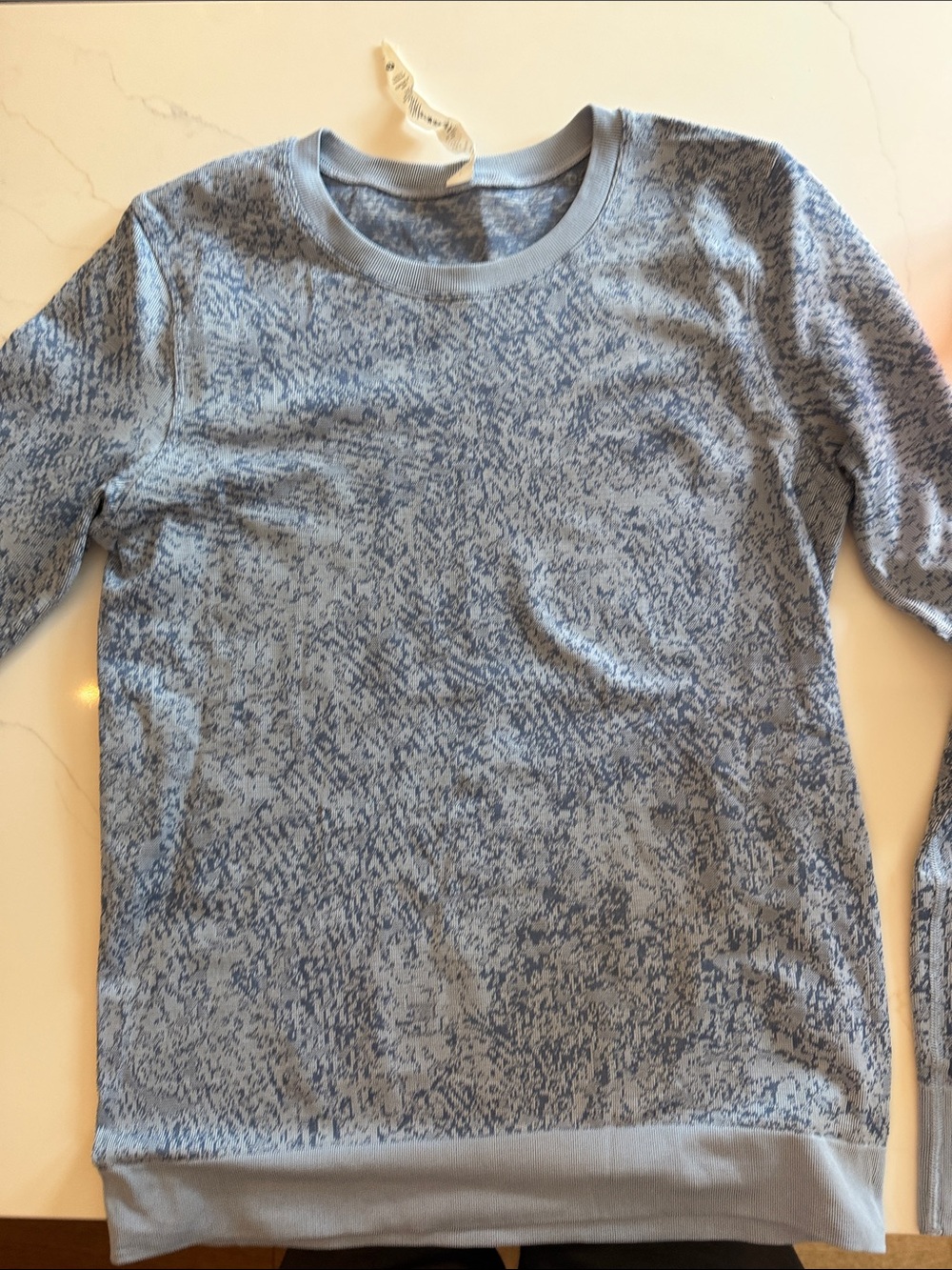 lululemon athletica Heathered Light Blue Crewneck